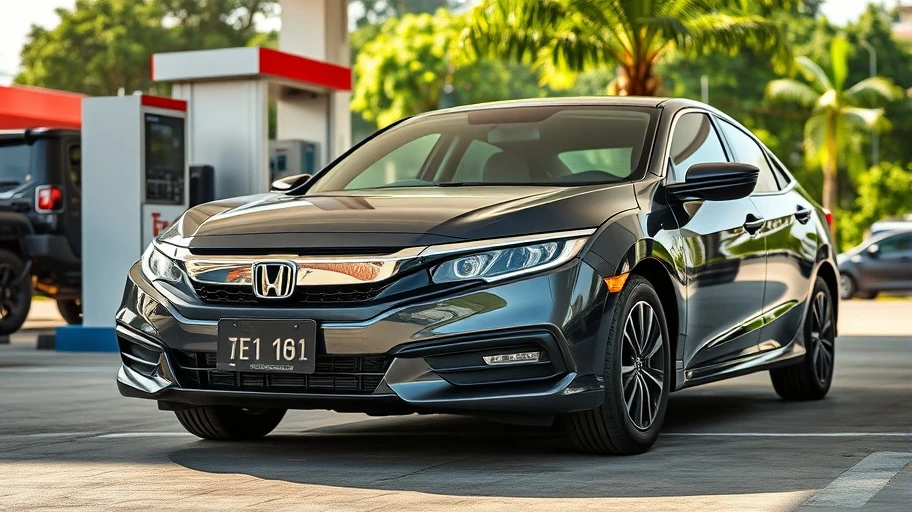 Ảnh xe Honda tại trạm xăng