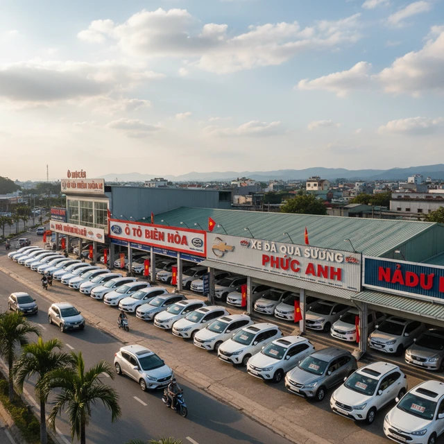 Các đại lý xe ô tô cũ Biên Hòa