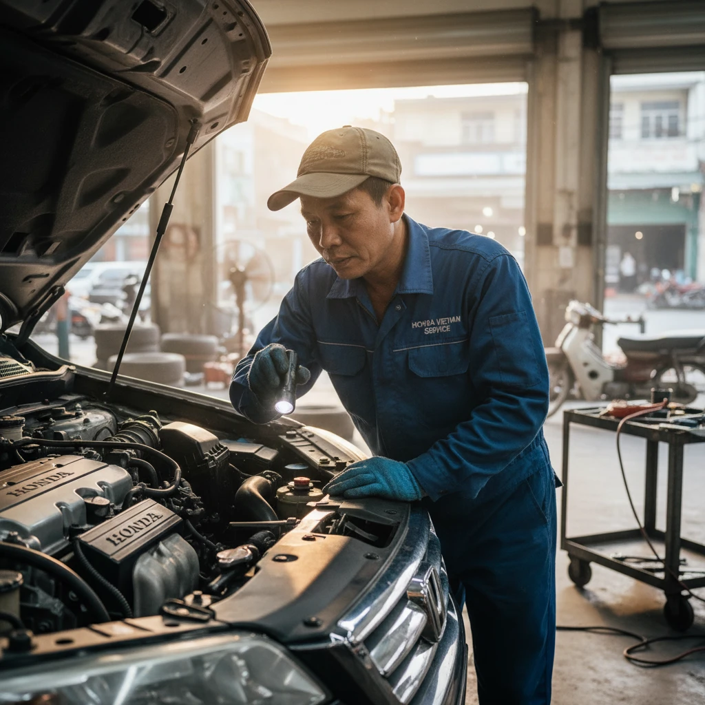 Chất lượng xe Honda được kiểm tra tại Việt Nam