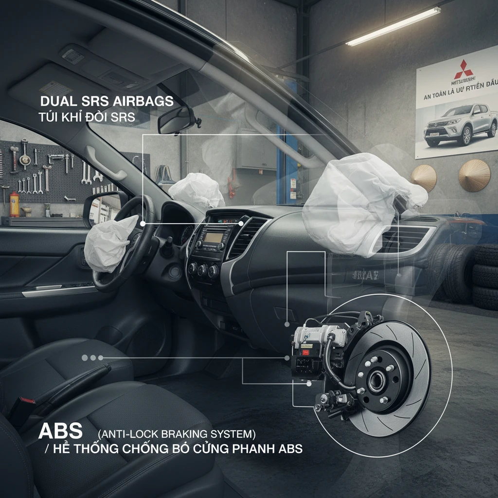 Công nghệ an toàn xe Mitsubishi GLX