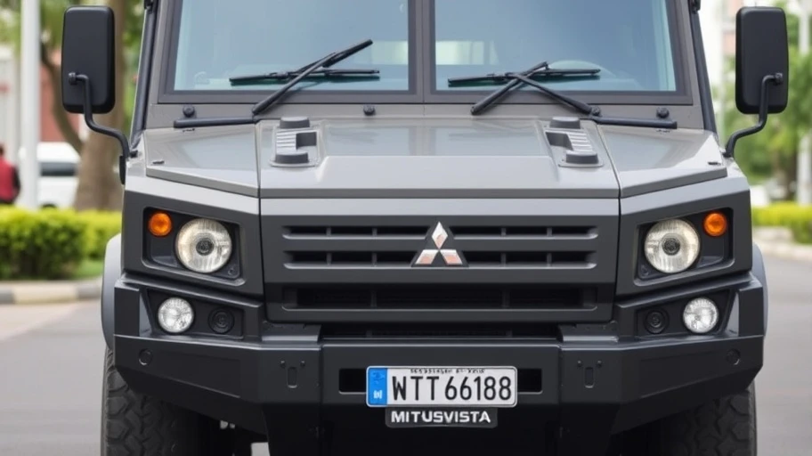 Công nghệ bảo mật xe Mitsubishi chở tiền