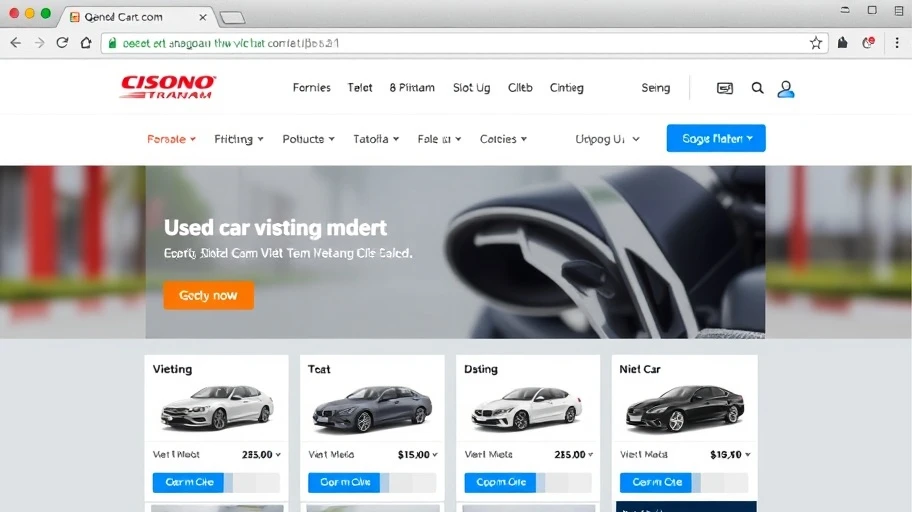 Đặc điểm nổi bật của web xe ô tô cũ