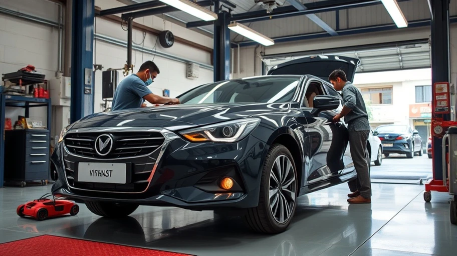 Hình ảnh bảo dưỡng xe ô tô mới mua