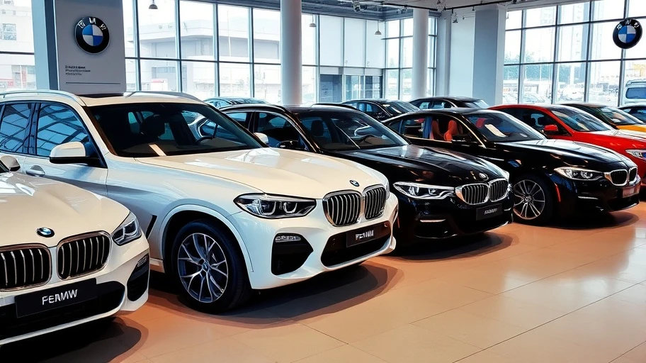 Hình ảnh các mẫu xe BMW cũ trong showroom