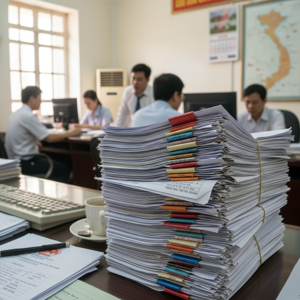 Hình ảnh các tài liệu đăng ký xe ô tô mới