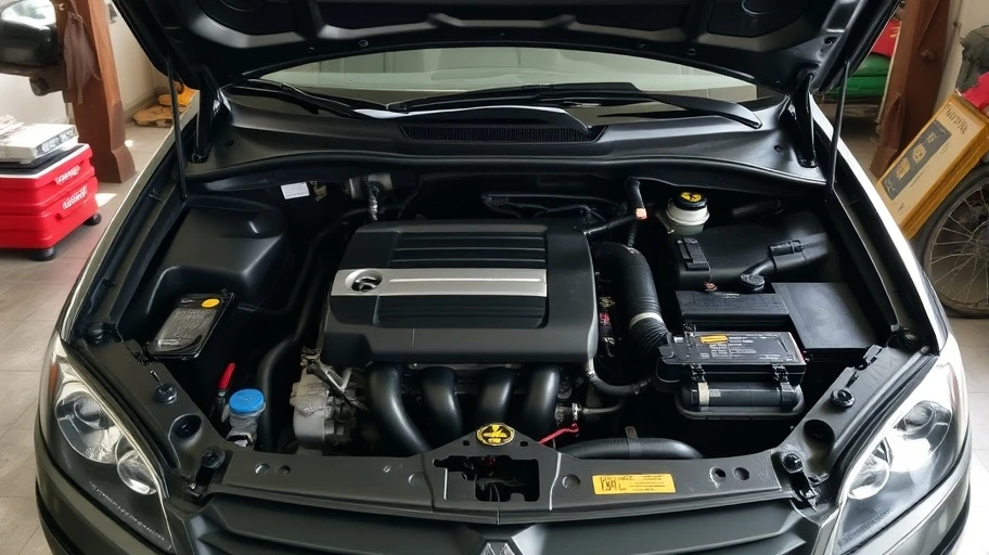 Hình ảnh động cơ xe Mitsubishi Lancer 2005