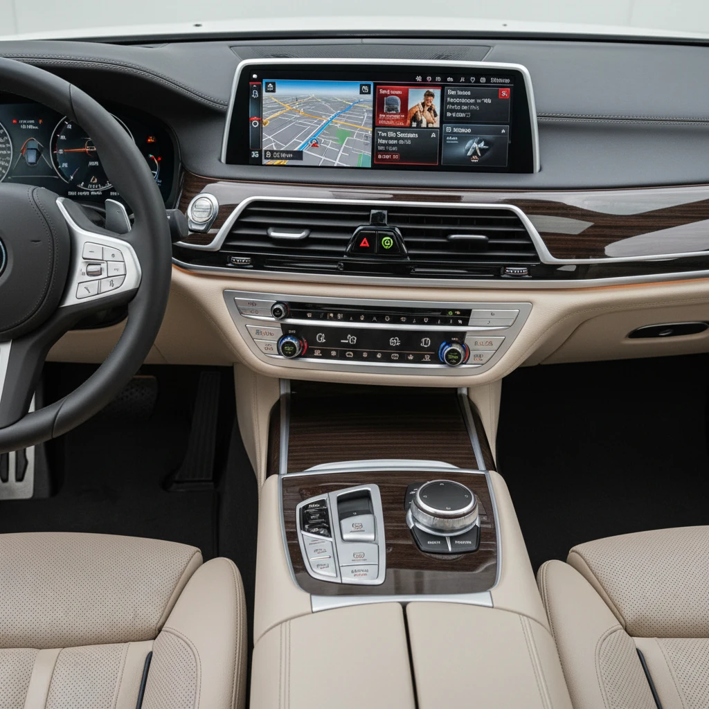 Hình ảnh hệ thống iDrive của BMW 750Li