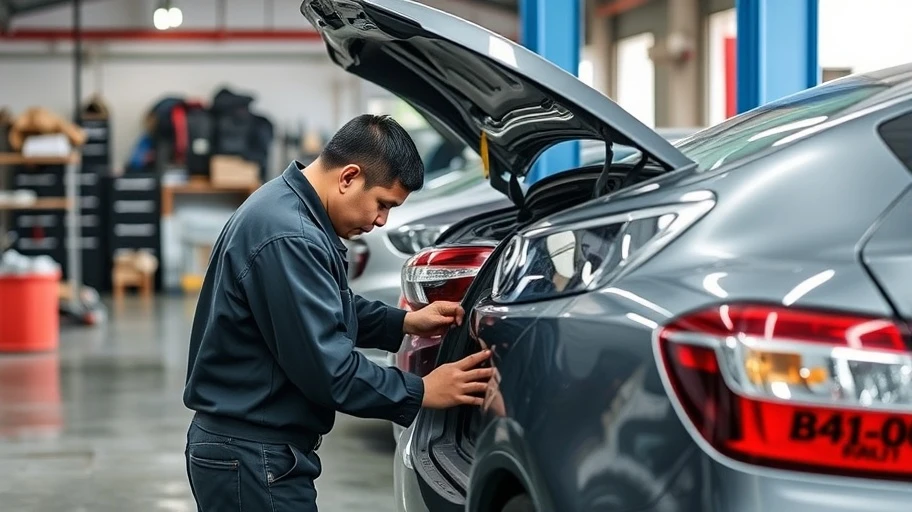 Hình ảnh kiểm tra xe ô tô cũ Vĩnh Yên