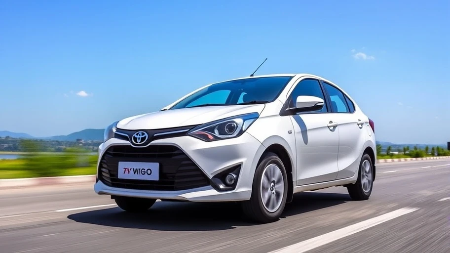Hình ảnh sedan Toyota Wigo và VinFast Fadil