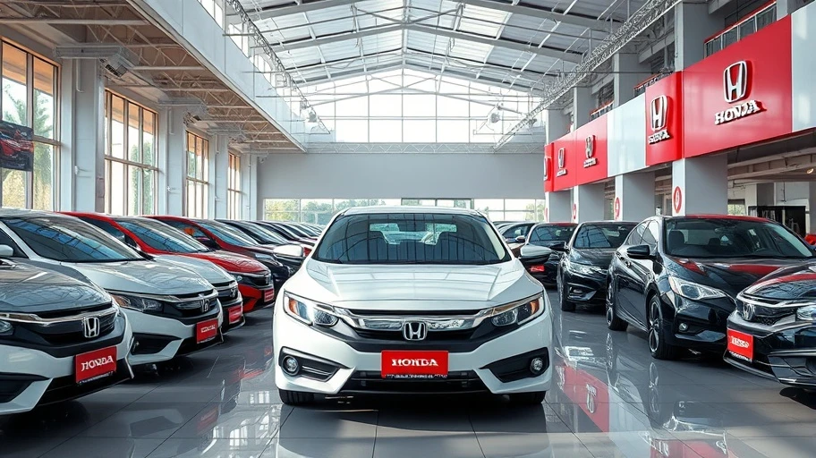 Hình ảnh showroom Honda với các mẫu xe mới nhất