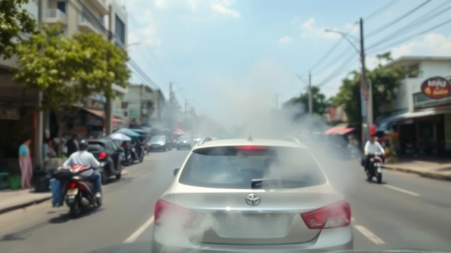 Khí thải và tiếng ồn xe ô tô cũ máy dầu