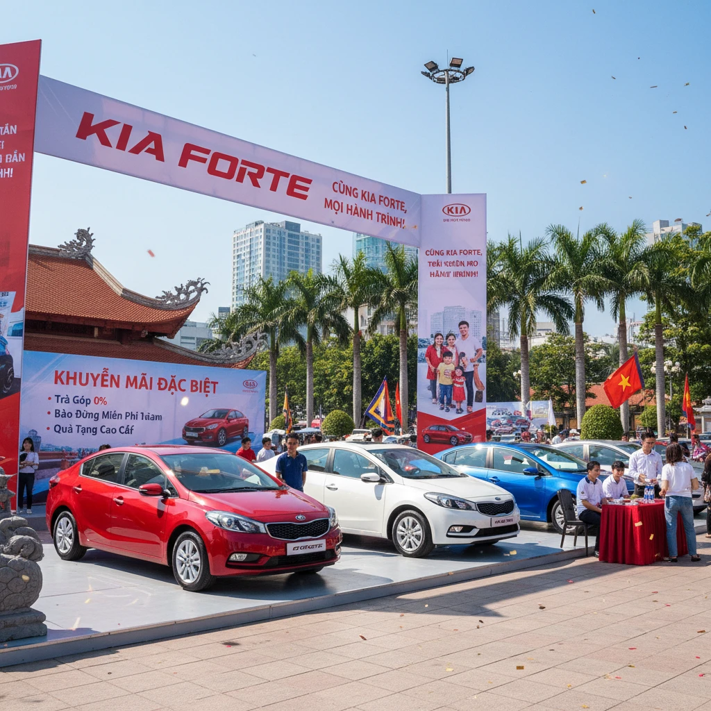 Khuyến mãi cho xe KIA Forte tại thị trường Việt Nam.