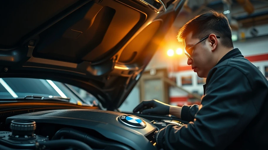 Kiểm tra động cơ xe BMW cũ