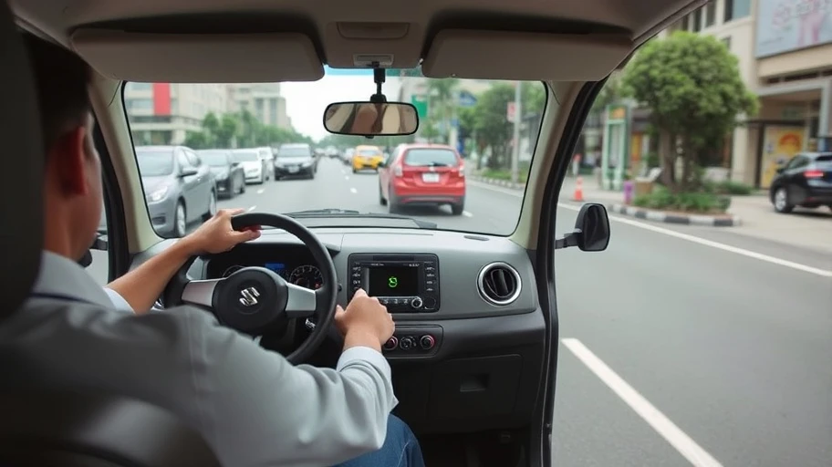 Lái thử xe Suzuki Wagon cũ trong thành phố