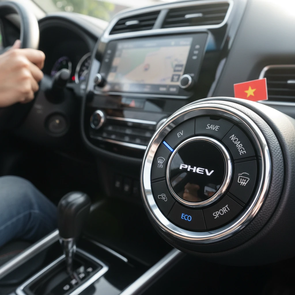 Lợi ích các chế độ lái xe Mitsubishi Hybrid XE.