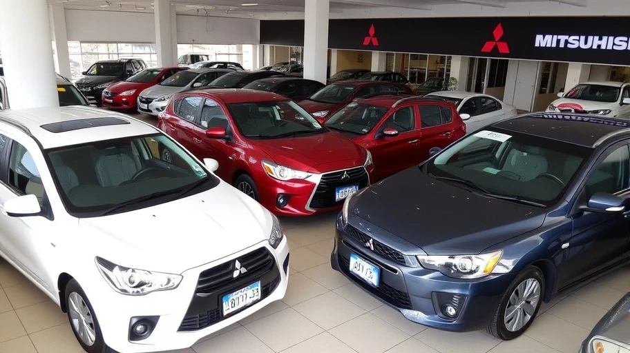 Mẫu xe Mitsubishi tại đại lý Phú Yên.