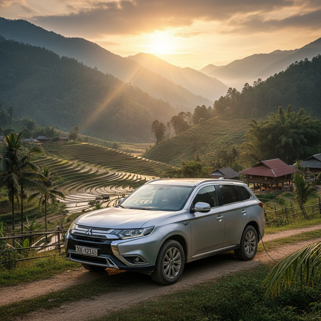 Mitsubishi Outlander PHEV với thông số kỹ thuật mạnh mẽ.