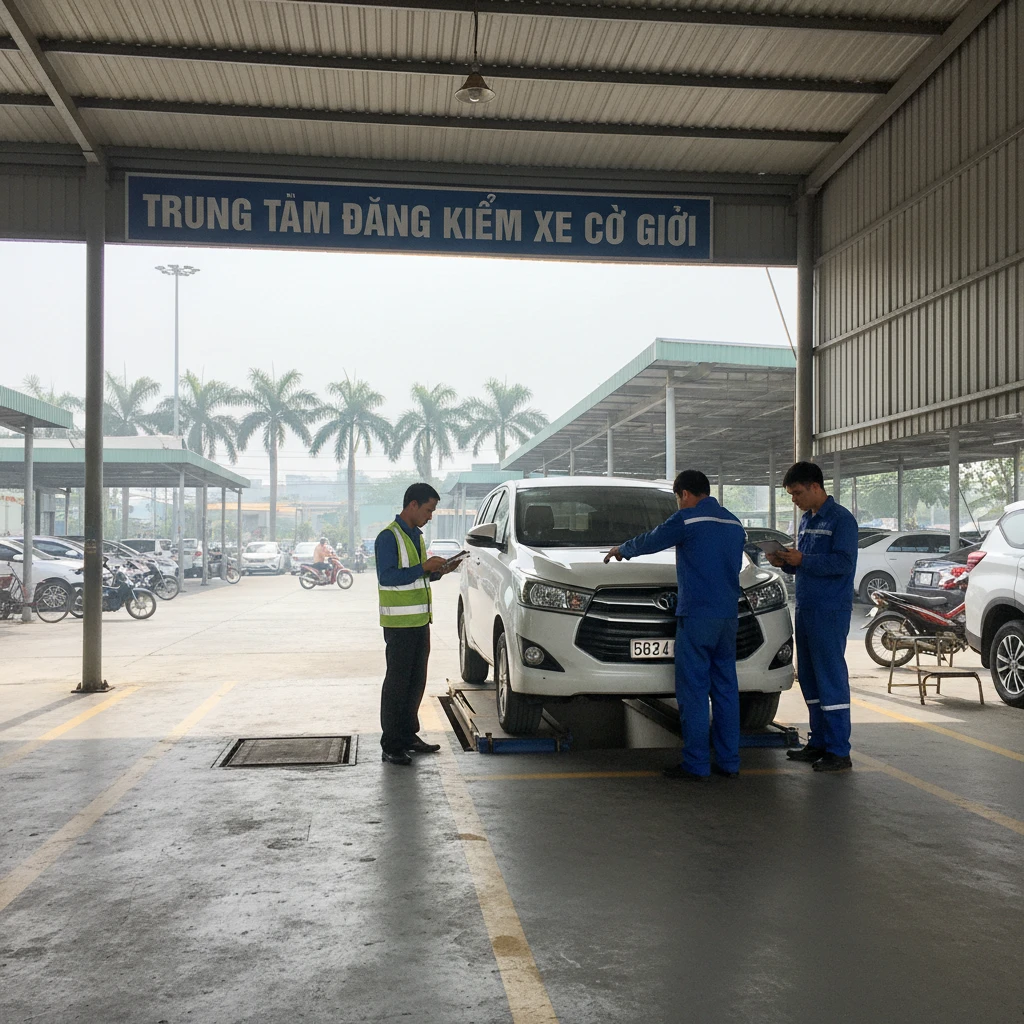 Quy trình đăng kiểm xe ô tô mới mua