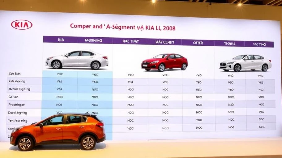 So sánh Kia Morning với mẫu xe khác