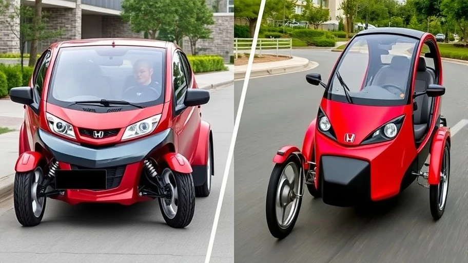 So sánh xe Honda 3 bánh với xe ba bánh khác