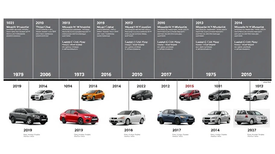 Thay đổi giá xe Mitsubishi qua các năm.