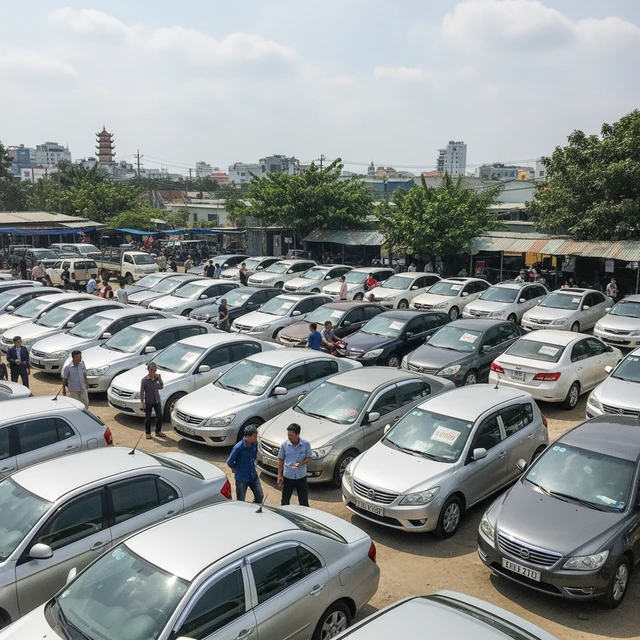 Thị trường xe ô tô cũ Biên Hòa