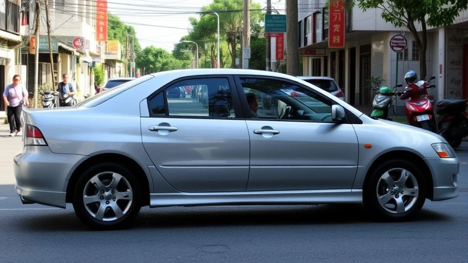 Thiết kế xe Mitsubishi Lancer 2005 XE