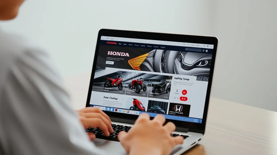 Tìm giá xe Honda trên trang web chính thức