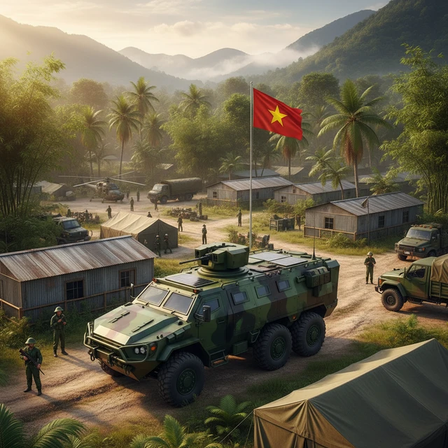 Xe quân sự điện 6 bánh